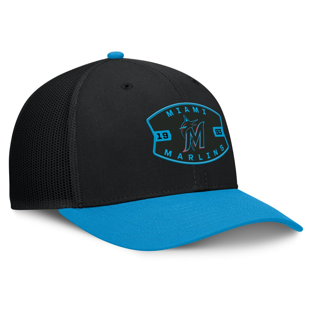 Miami Marlins Fanatics Cutoff Adjustable Trucker Hat - MLB