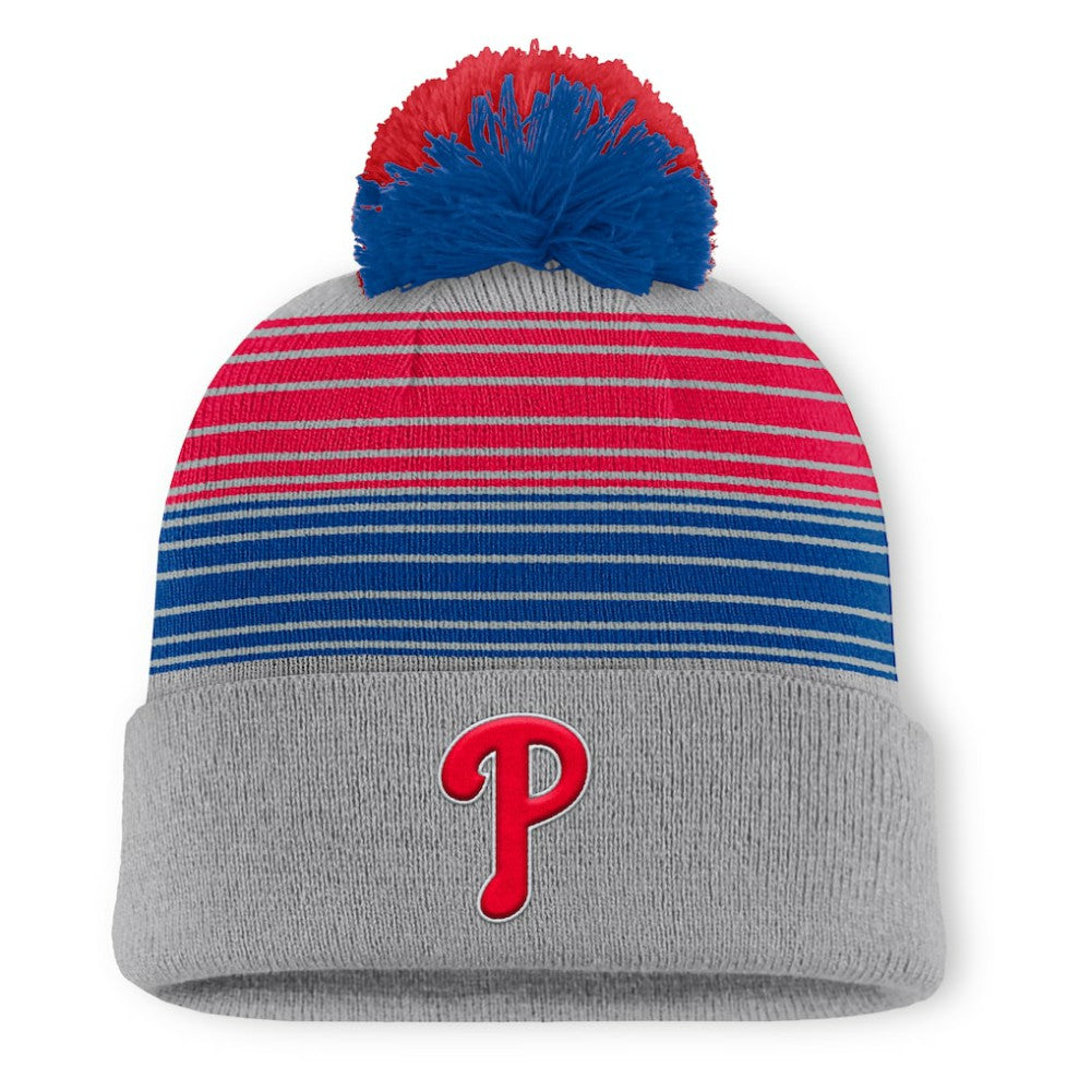 Philadelphia Phillies Fanatics Balk Cuffed Knit Hat with Pom - MLB