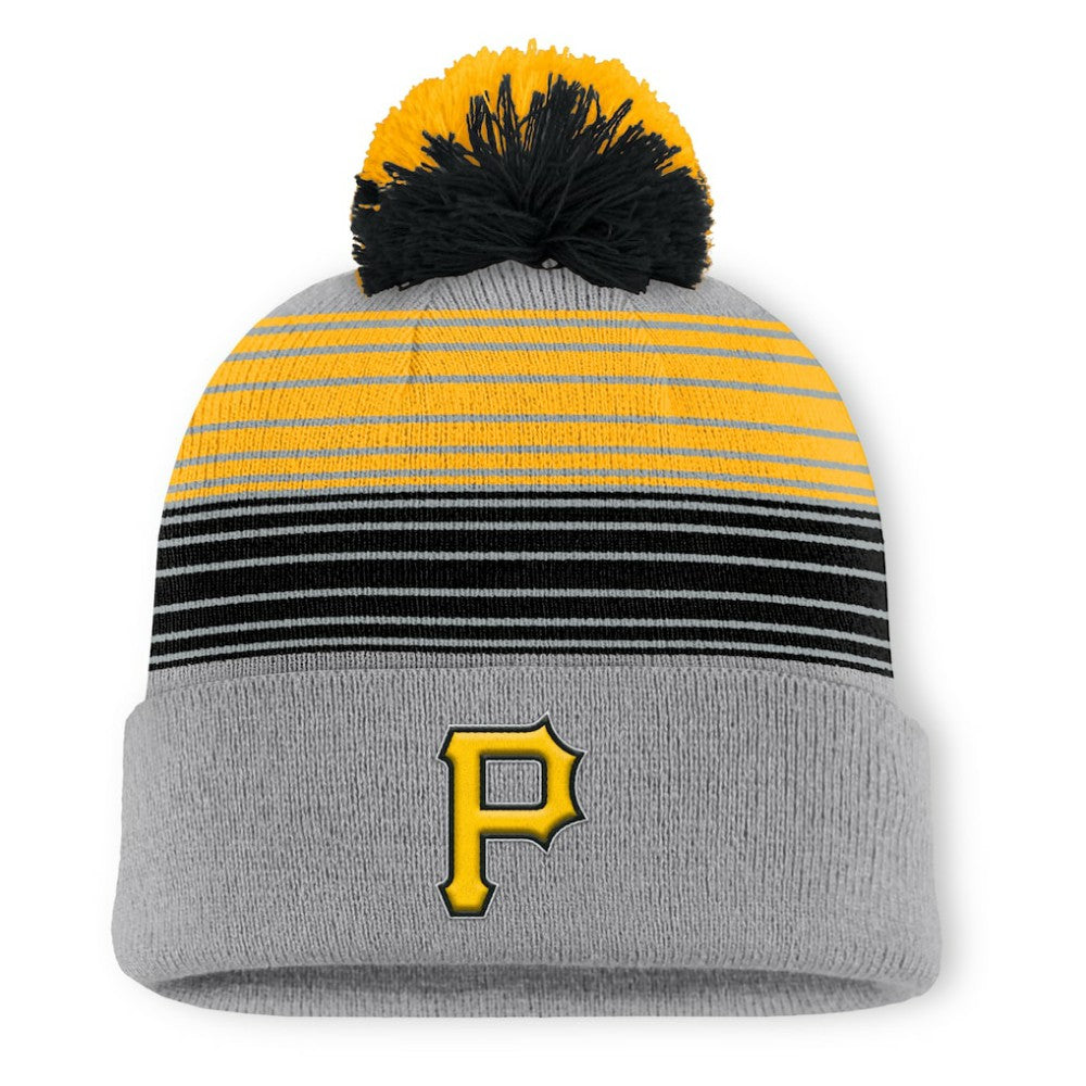 Pittsburgh Pirates Fanatics Balk Cuffed Knit Hat with Pom - MLB