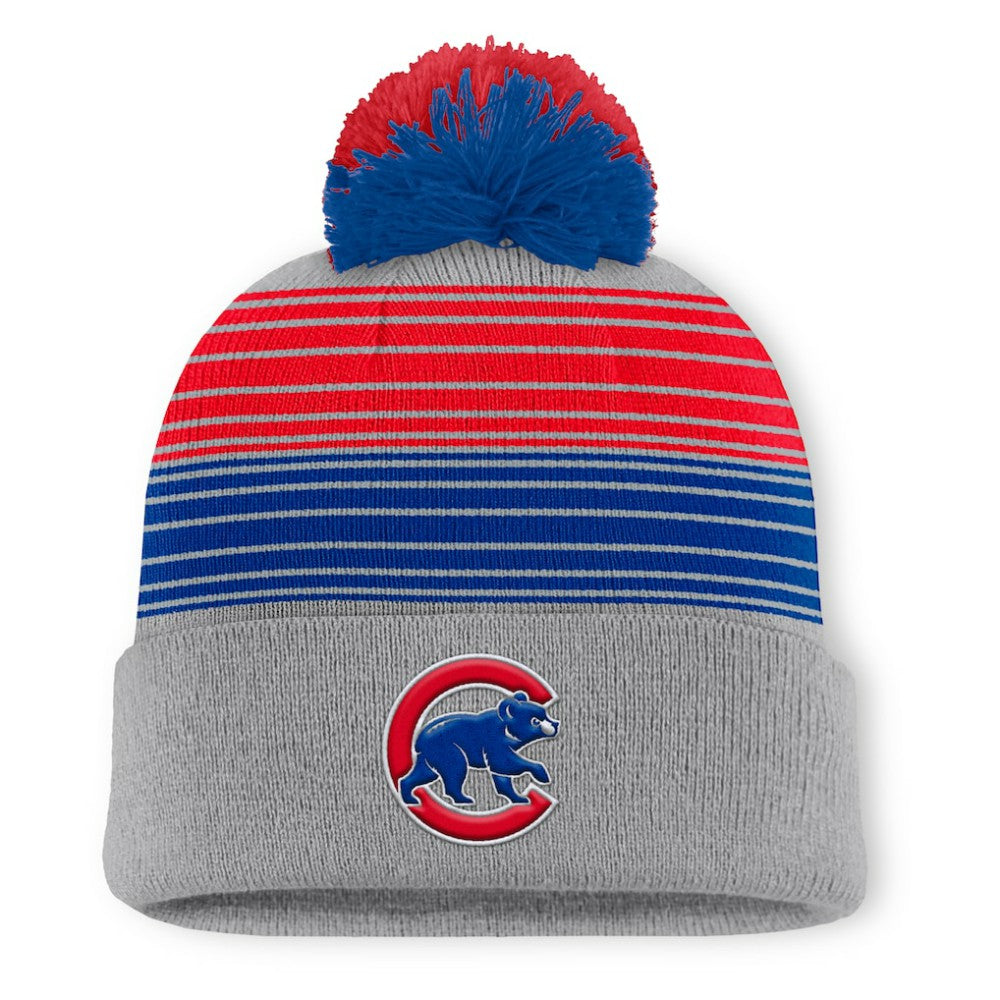 Chicago Cubs Fanatics Balk Cuffed Knit Hat with Pom - MLB