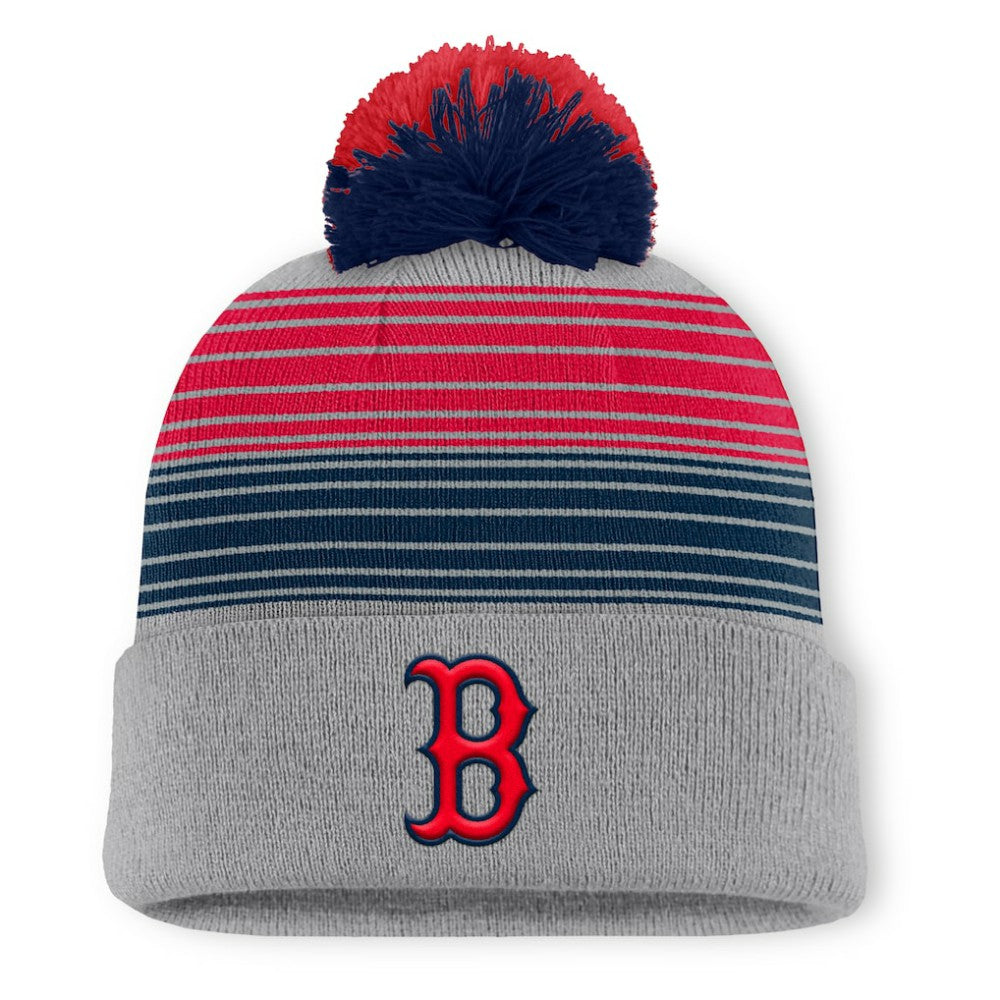 Boston Red Sox Fanatics Balk Cuffed Knit Hat with Pom - MLB