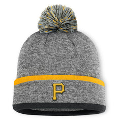 Pittsburgh Pirates Fanatics Backstop Cuffed Knit Hat with Pom - MLB
