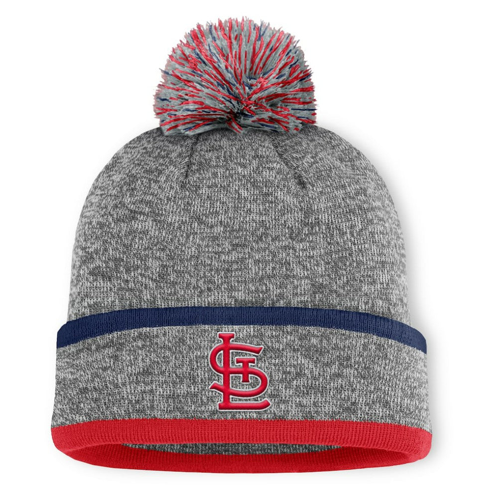 St. Louis Cardinals Fanatics Backstop Cuffed Knit Hat with Pom - MLB