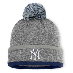 New York Yankees Fanatics Backstop Cuffed Knit Hat with Pom - MLB