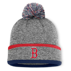 Boston Red Sox Fanatics Backstop Cuffed Knit Hat with Pom - MLB