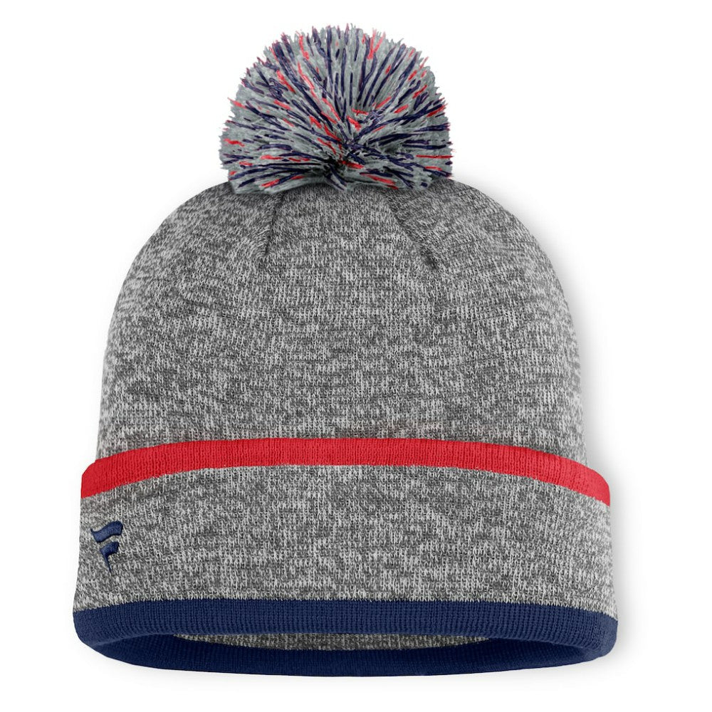 Boston Red Sox Fanatics Backstop Cuffed Knit Hat with Pom - MLB