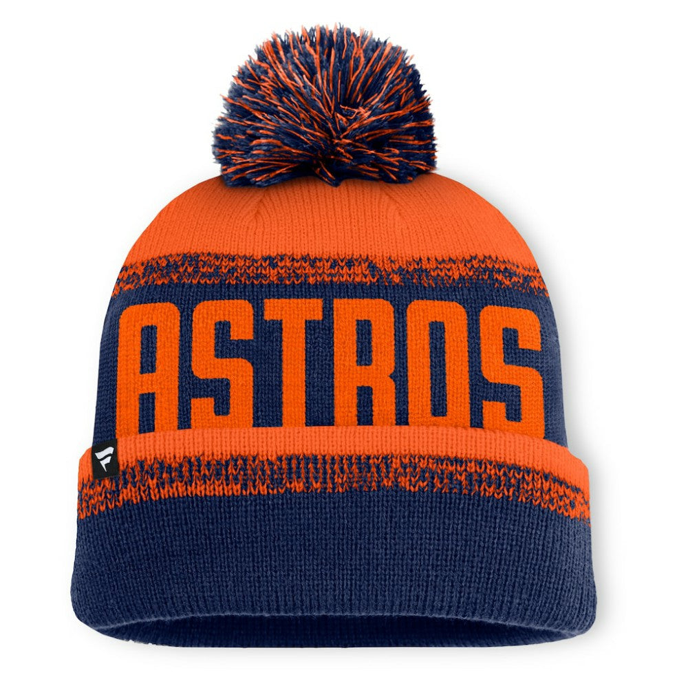 Houston Astros Fanatics No-Doubter Cuffed Knit Hat with Pom - MLB