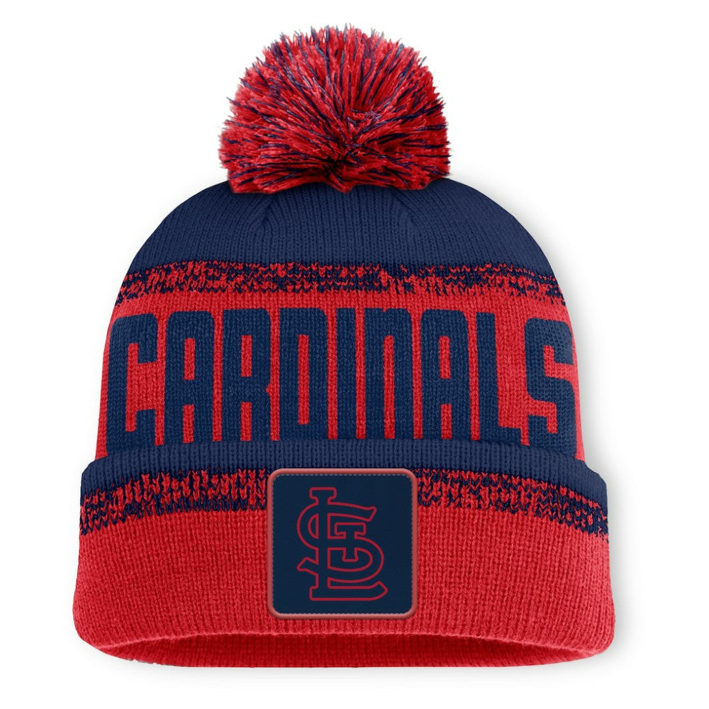 St. Louis Cardinals Fanatics No-Doubter Cuffed Knit Hat with Pom - MLB