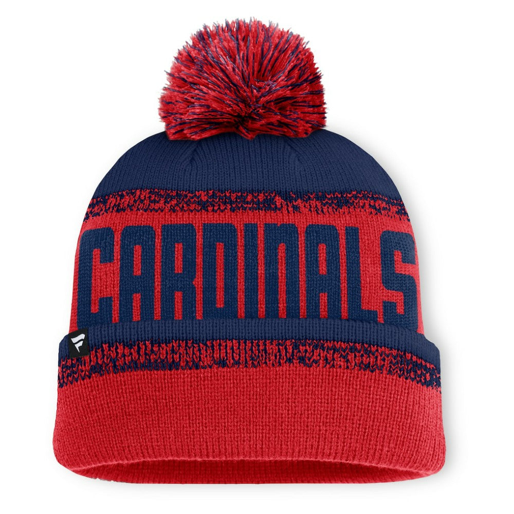St. Louis Cardinals Fanatics No-Doubter Cuffed Knit Hat with Pom - MLB