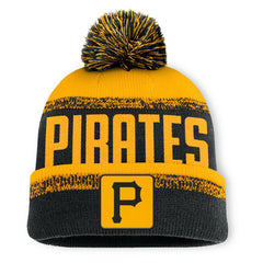 Pittsburgh Pirates Fanatics No-Doubter Cuffed Knit Hat with Pom - MLB