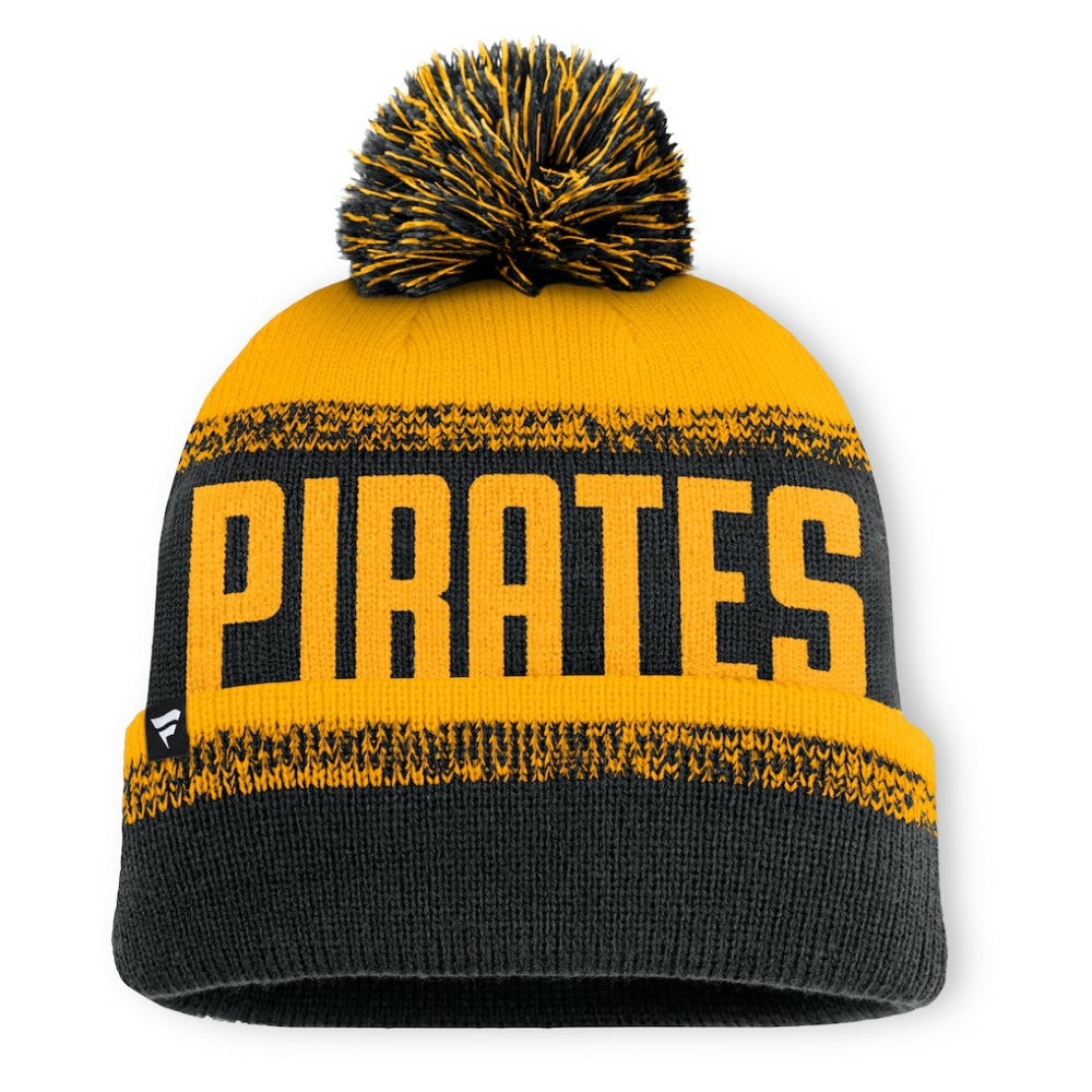 Pittsburgh Pirates Fanatics No-Doubter Cuffed Knit Hat with Pom - MLB