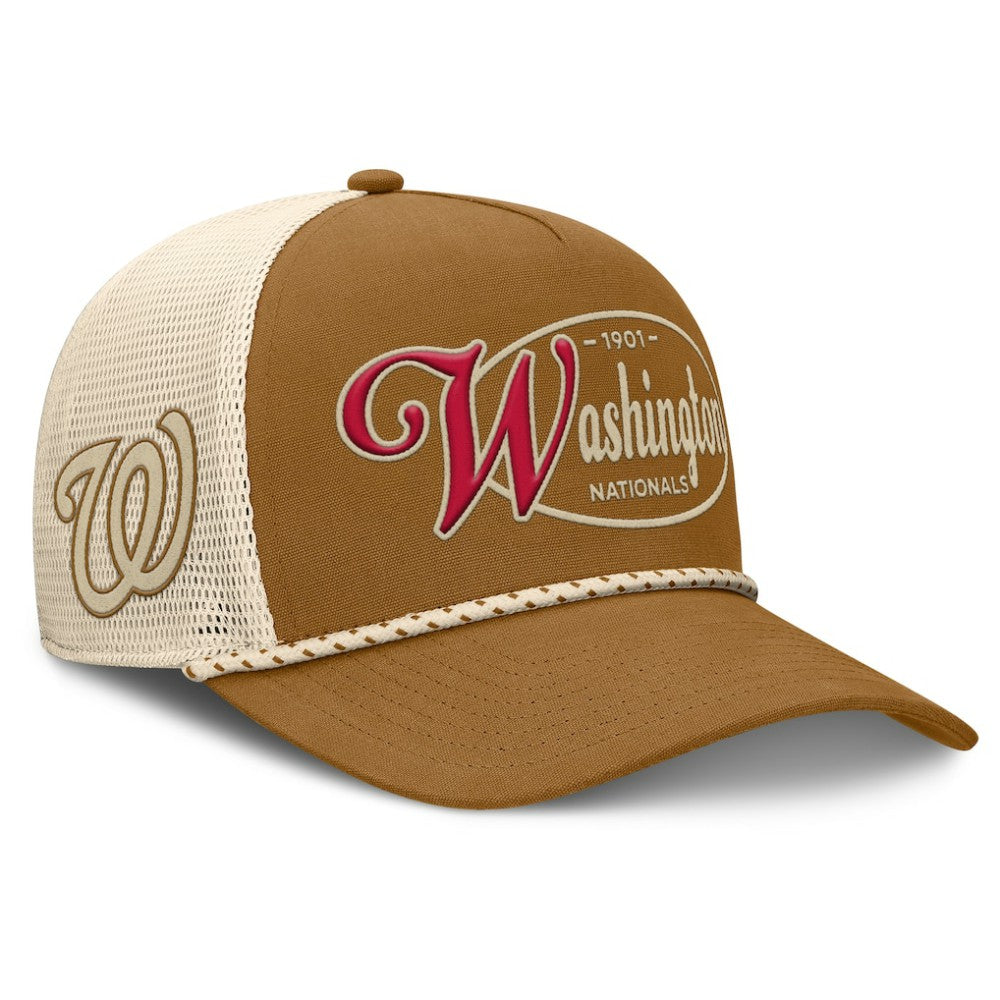 Washington Nationals Fanatics A-Frame Trucker Adjustable Hat - MLB