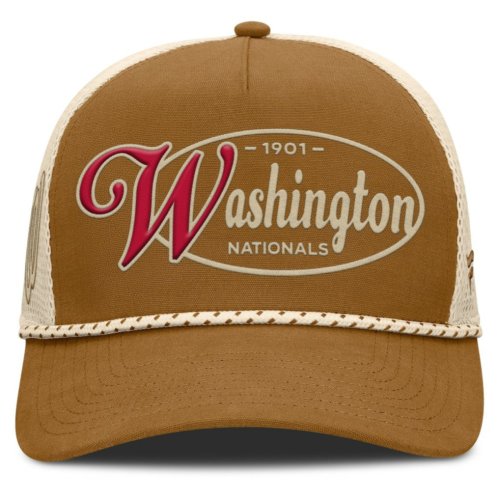 Washington Nationals Fanatics A-Frame Trucker Adjustable Hat - MLB