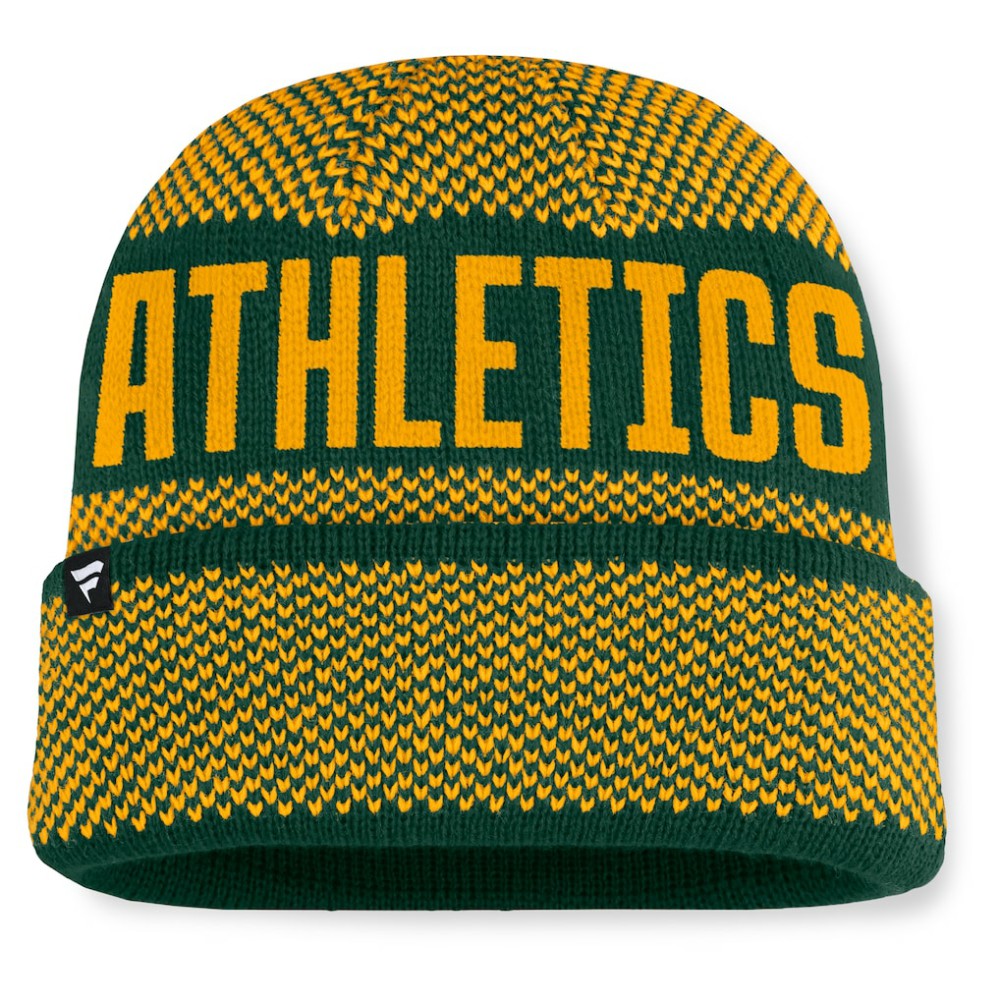 Athletics Fanatics Rotation Cuffed Knit Hat - MLB