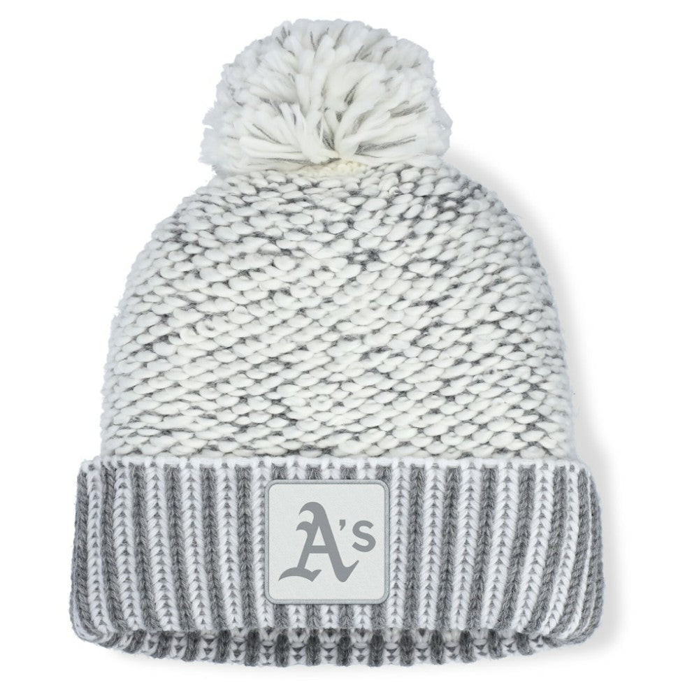 Athletics Fanatics Women's Hangtime Cuffed Knit with Pom - MLB