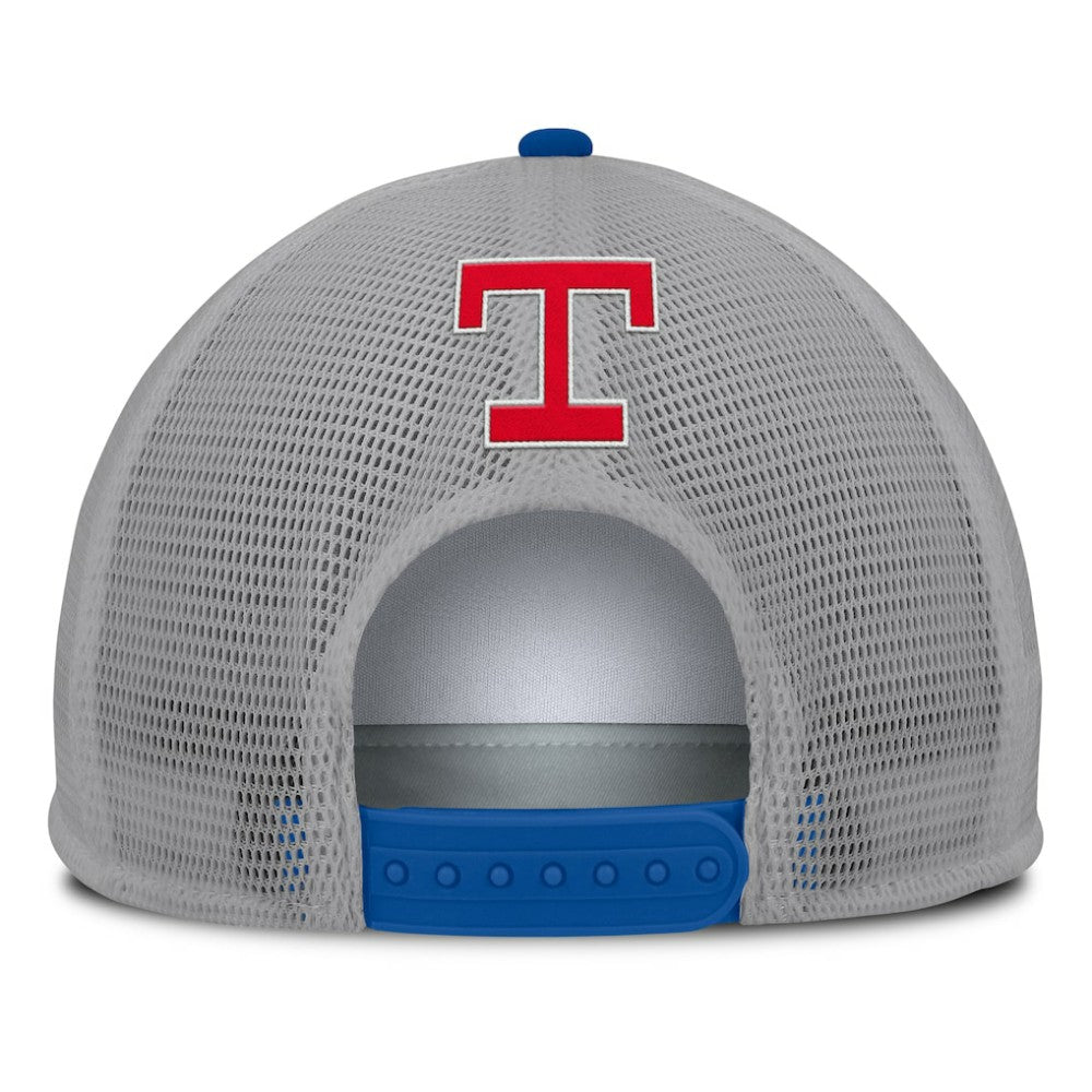 Texas Rangers Fanatics Cranked Foam Front Patch Trucker Adjustable Hat - MLB