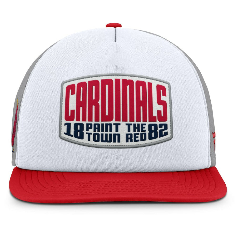 St. Louis Cardinals Fanatics Cranked Foam Front Patch Trucker Adjustable Hat - MLB