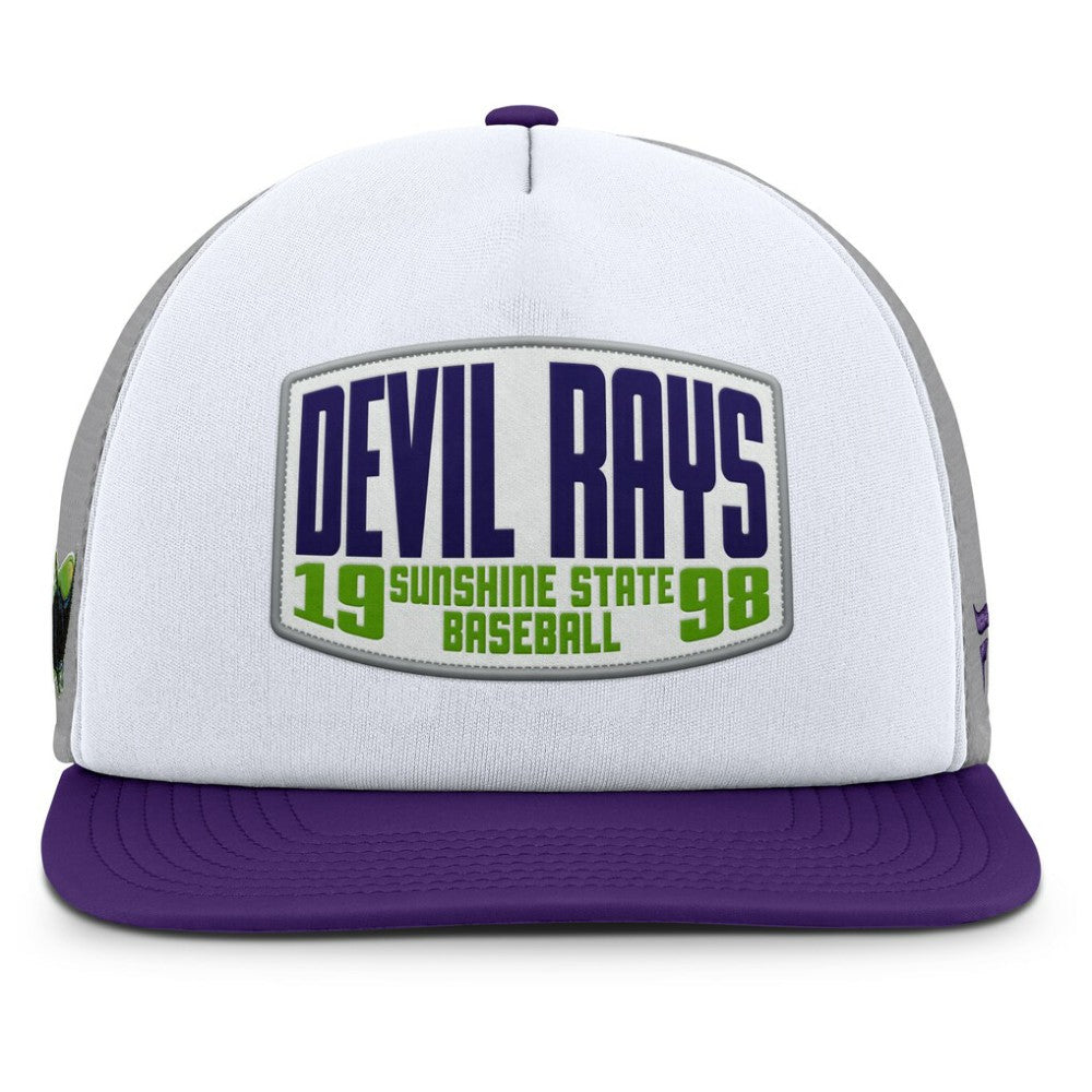 Tampa Bay Rays Fanatics Cranked Foam Front Patch Trucker Adjustable Hat - MLB