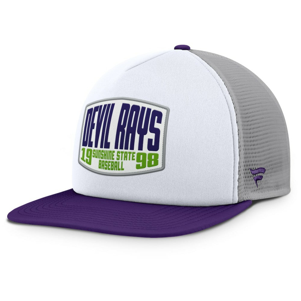 Tampa Bay Rays Fanatics Cranked Foam Front Patch Trucker Adjustable Hat - MLB
