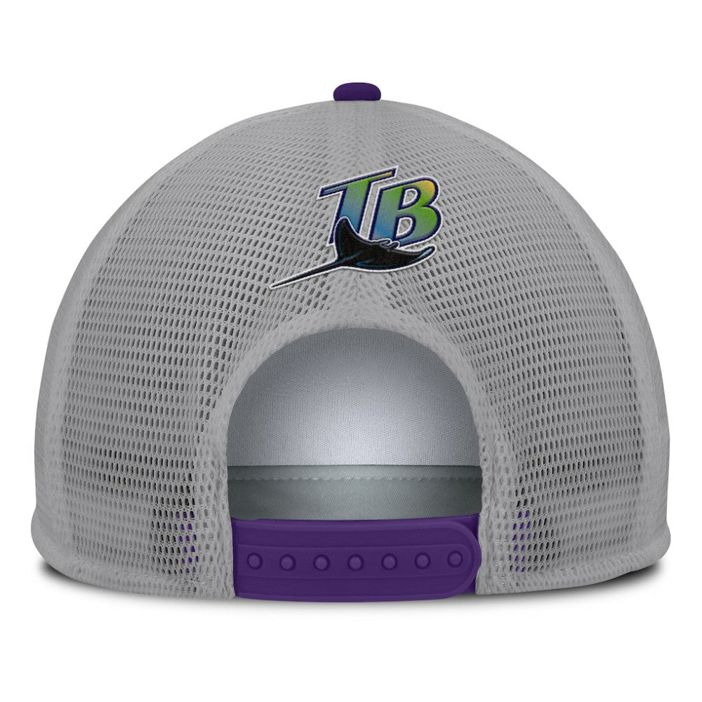 Tampa Bay Rays Fanatics Cranked Foam Front Patch Trucker Adjustable Hat - MLB