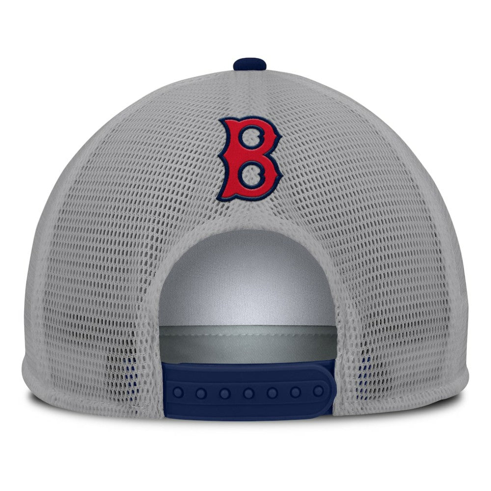 Boston Red Sox Fanatics Cranked Foam Front Patch Trucker Adjustable Hat - MLB
