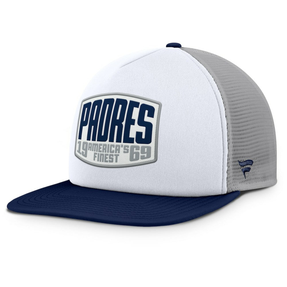 San Diego Padres Fanatics Cranked Foam Front Patch Trucker Adjustable Hat - MLB