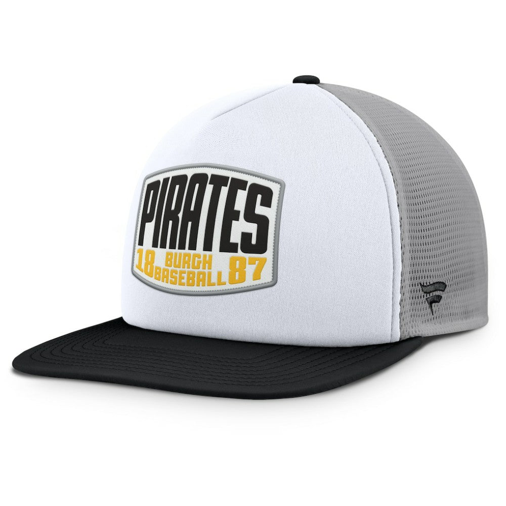 Pittsburgh Pirates Fanatics Cranked Foam Front Patch Trucker Adjustable Hat - MLB