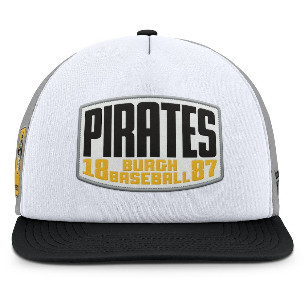 Pittsburgh Pirates Fanatics Cranked Foam Front Patch Trucker Adjustable Hat - MLB