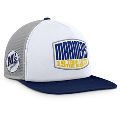 Seattle Mariners Fanatics Cranked Foam Front Patch Trucker Adjustable Hat - MLB