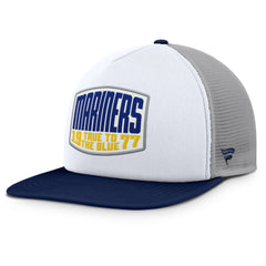 Seattle Mariners Fanatics Cranked Foam Front Patch Trucker Adjustable Hat - MLB