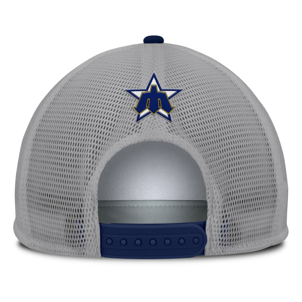 Seattle Mariners Fanatics Cranked Foam Front Patch Trucker Adjustable Hat - MLB