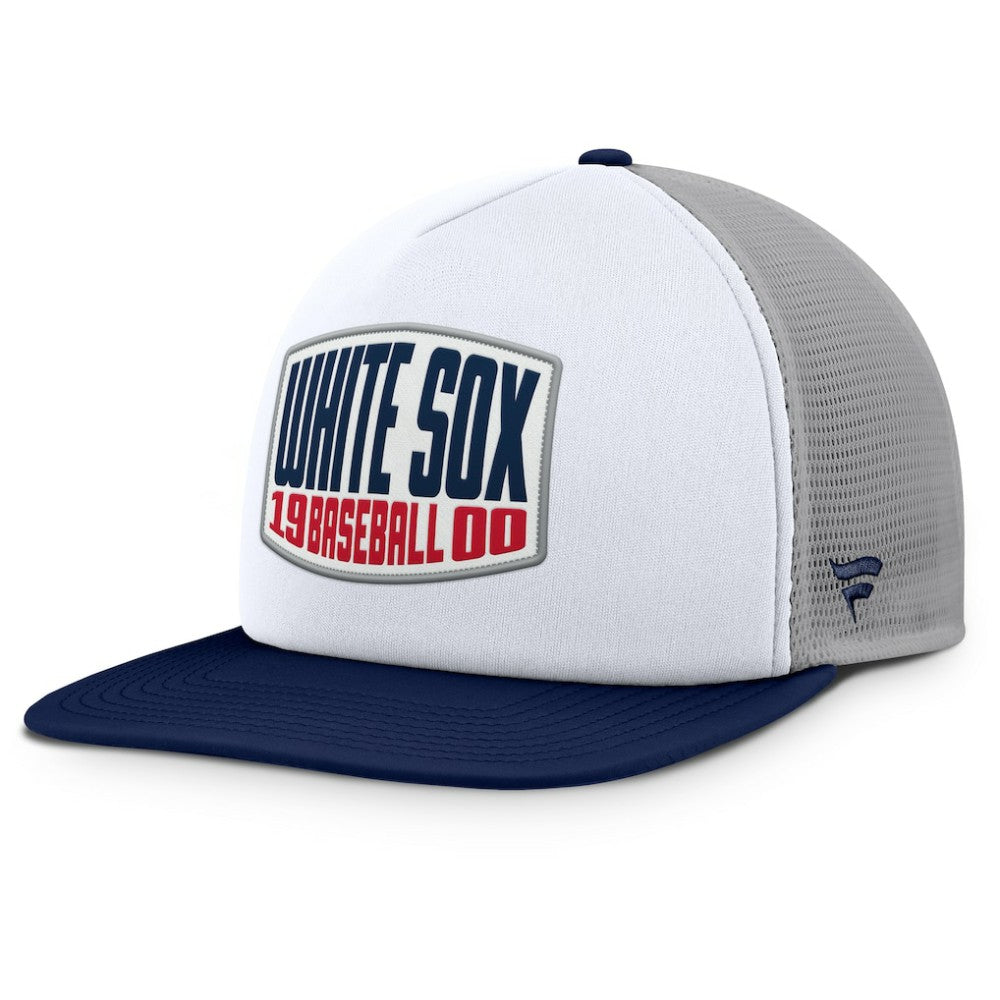 Chicago White Sox Fanatics Cranked Foam Front Patch Trucker Adjustable Hat - MLB