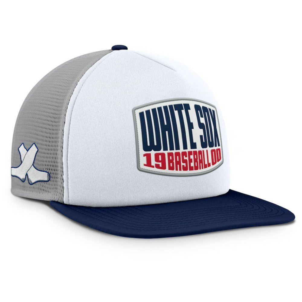 Chicago White Sox Fanatics Cranked Foam Front Patch Trucker Adjustable Hat - MLB