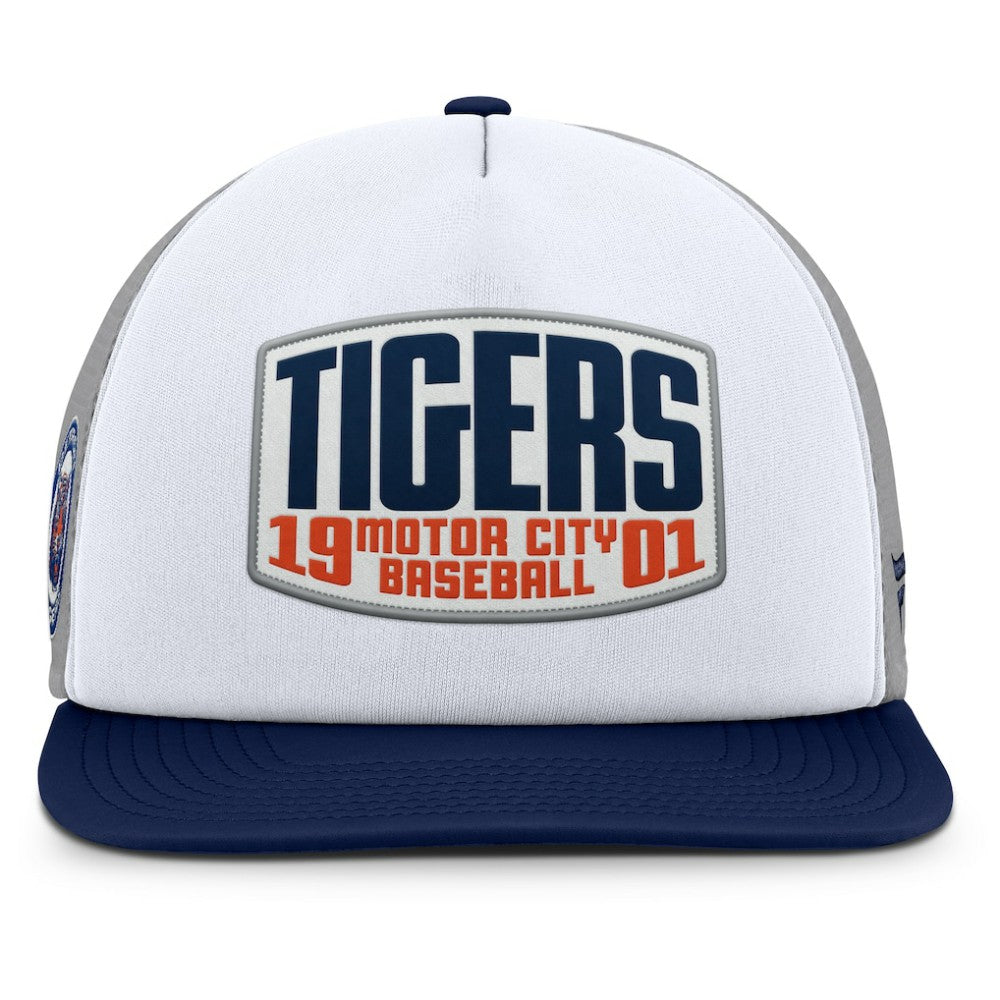 Detroit Tigers Fanatics Cranked Foam Front Patch Trucker Adjustable Hat - MLB