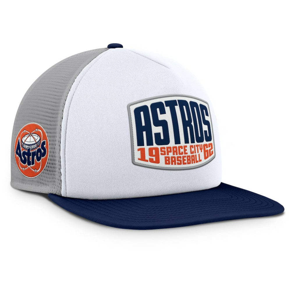 Houston Astros Fanatics Cranked Foam Front Patch Trucker Adjustable Hat - MLB