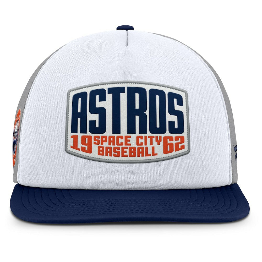 Houston Astros Fanatics Cranked Foam Front Patch Trucker Adjustable Hat - MLB
