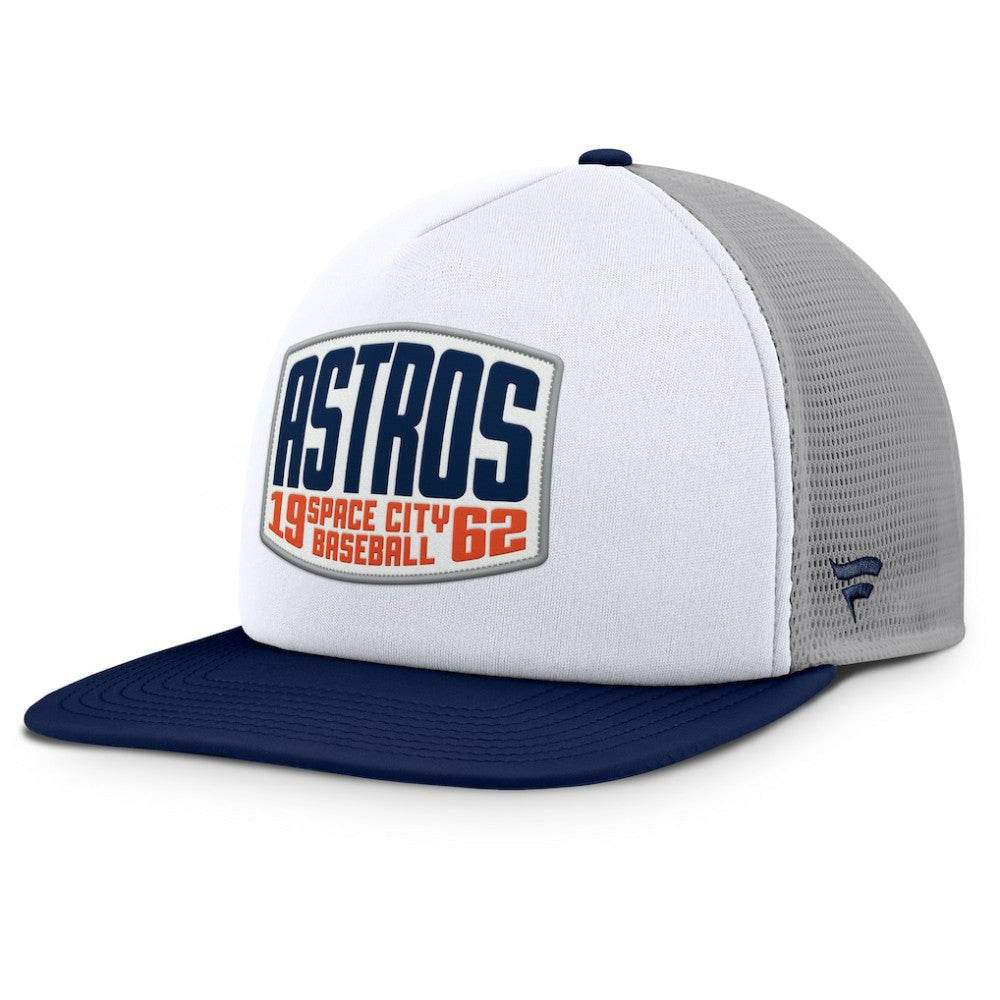 Houston Astros Fanatics Cranked Foam Front Patch Trucker Adjustable Hat - MLB