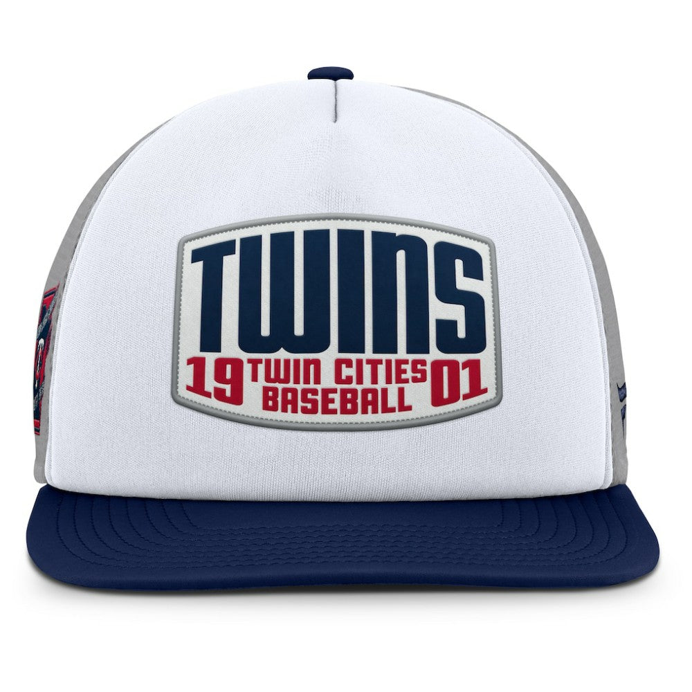 Minnesota Twins Fanatics Cranked Foam Front Patch Trucker Adjustable Hat - MLB