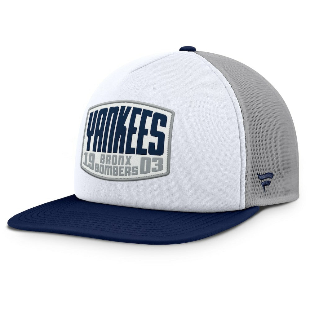 New York Yankees Fanatics Cranked Foam Front Patch Trucker Adjustable Hat - MLB