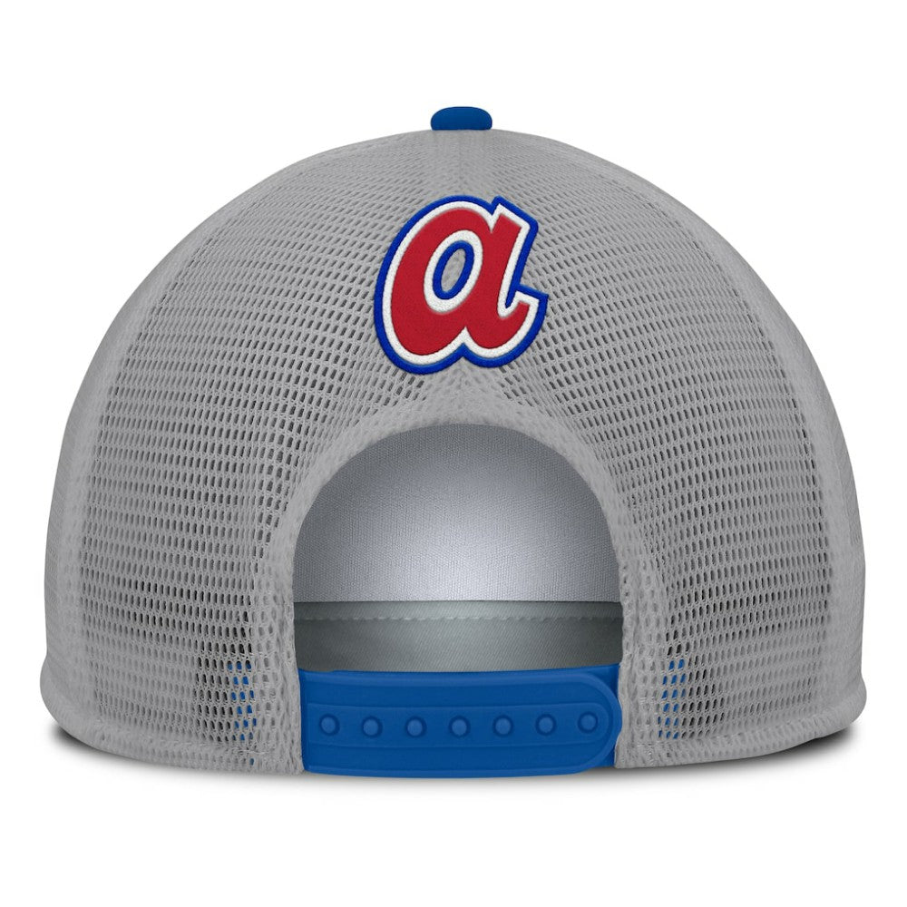 Atlanta Braves Fanatics Cranked Foam Front Patch Trucker Adjustable Hat - MLB