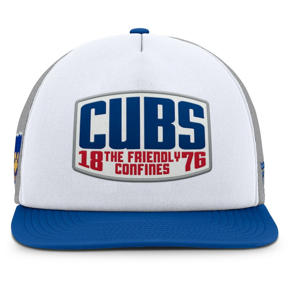 Chicago Cubs Fanatics Cranked Foam Front Patch Trucker Adjustable Hat - MLB