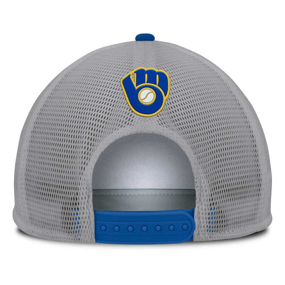 Milwaukee Brewers Fanatics Cranked Foam Front Patch Trucker Adjustable Hat - MLB