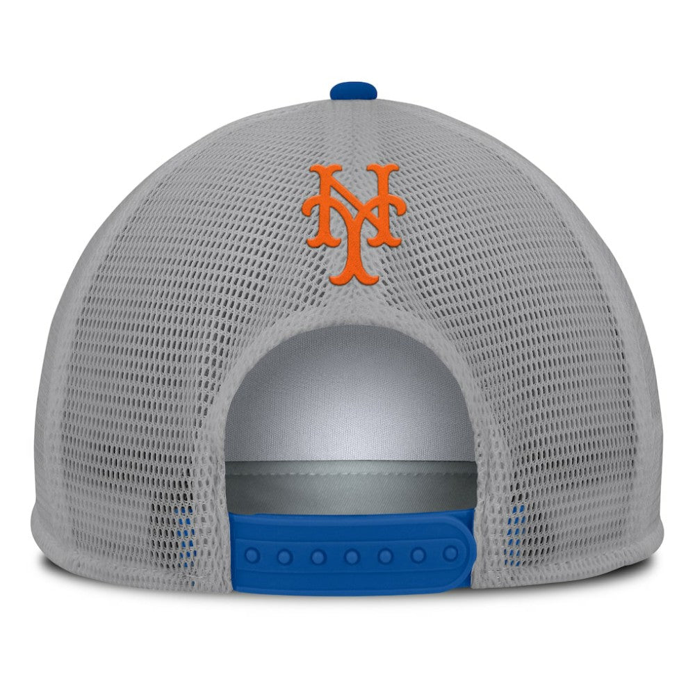 New York Mets Fanatics Cranked Foam Front Patch Trucker Adjustable Hat - MLB