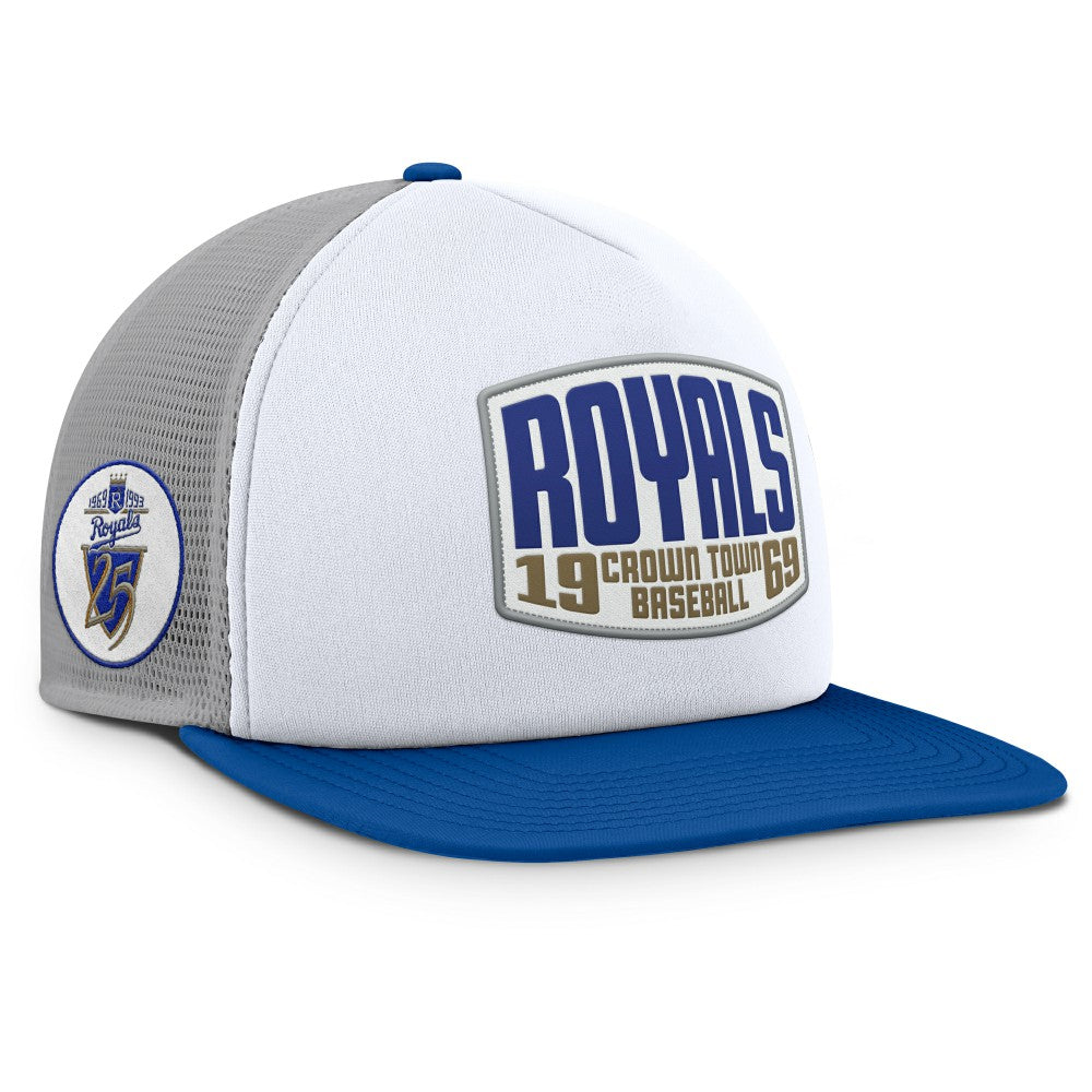 Kansas City Royals Fanatics Cranked Foam Front Patch Trucker Adjustable Hat - MLB