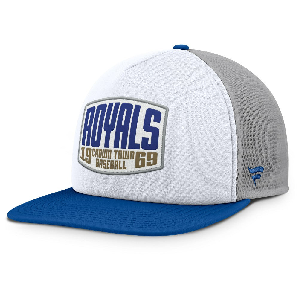 Kansas City Royals Fanatics Cranked Foam Front Patch Trucker Adjustable Hat - MLB