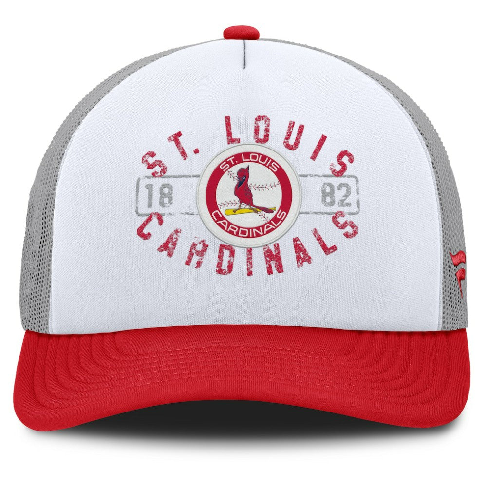 St. Louis Cardinals Fanatics Designated A-Frame Foam Front Trucker Adjustable Hat - MLB