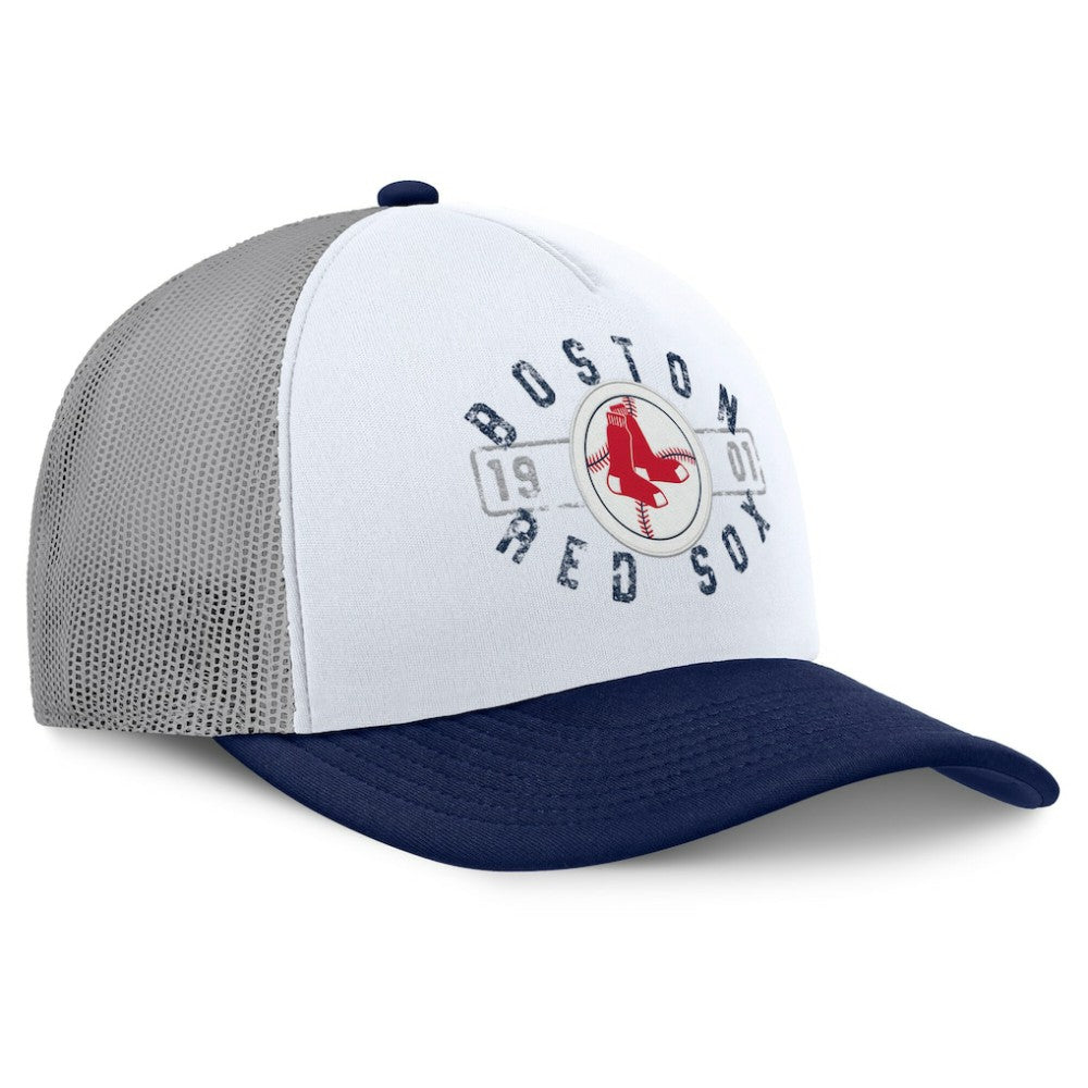 Boston Red Sox Fanatics Designated A-Frame Foam Front Trucker Adjustable Hat - MLB