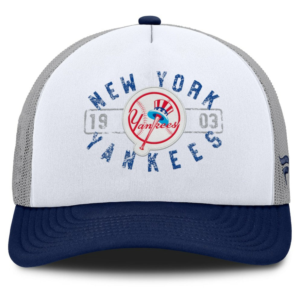 New York Yankees Fanatics Designated A-Frame Foam Front Trucker Adjustable Hat - MLB