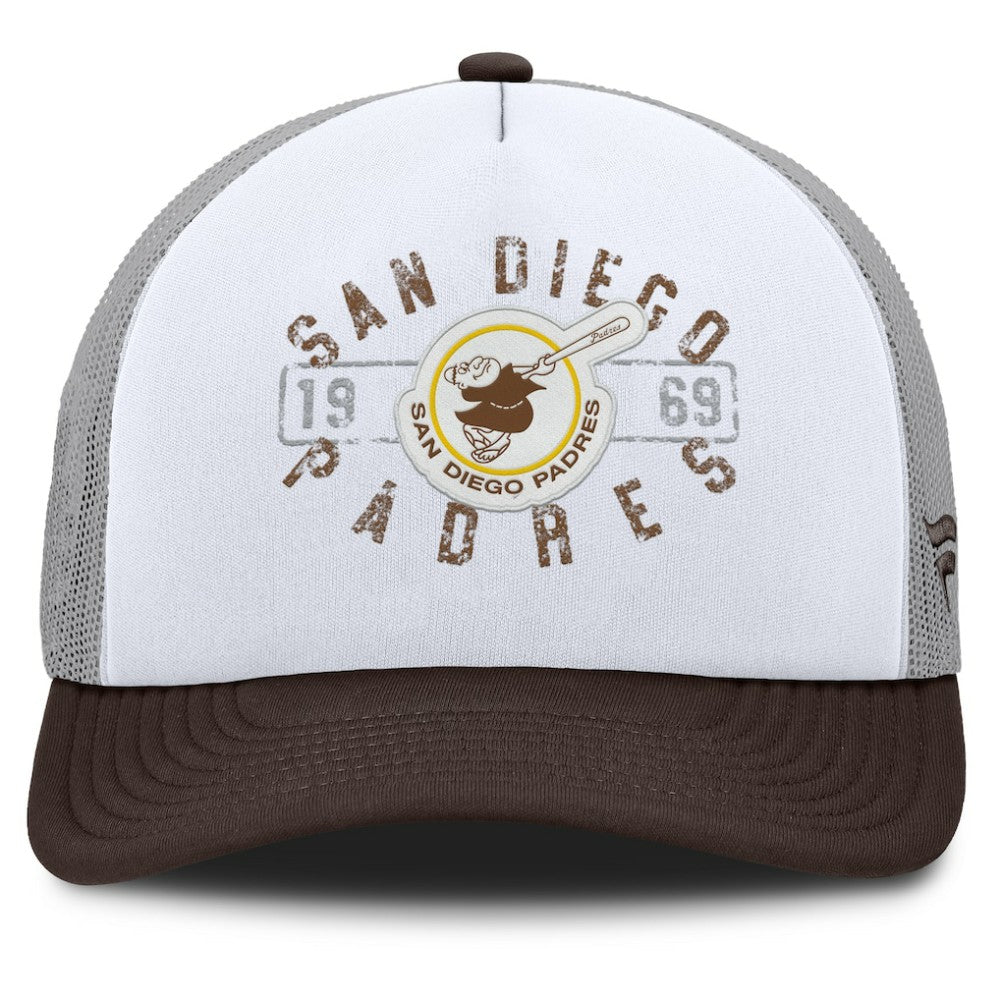 San Diego Padres Fanatics Designated A-Frame Foam Front Trucker Adjustable Hat - MLB
