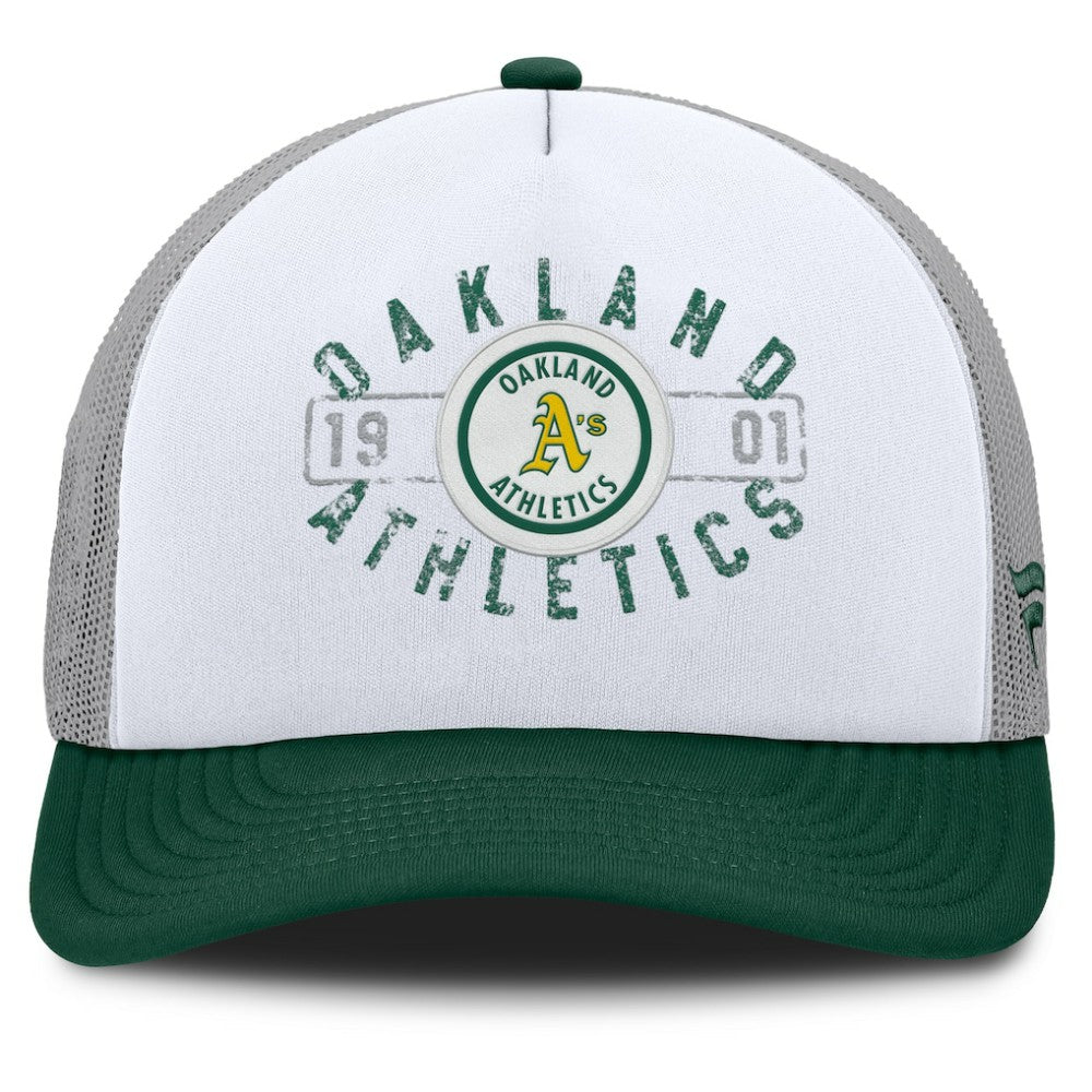 Athletics Fanatics Designated A-Frame Foam Front Trucker Adjustable Hat - MLB